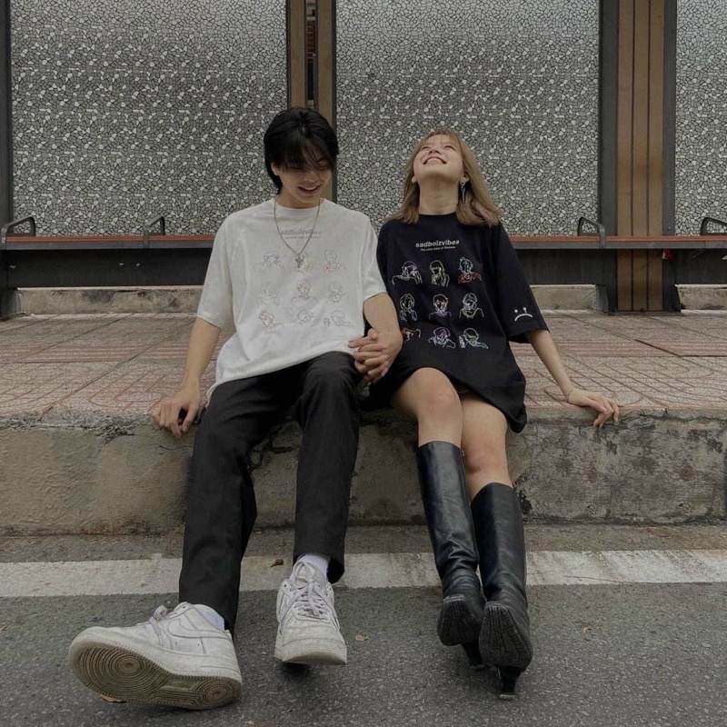 Áo thun sad boiz sadtagram tee logo nam nữ full tag Hàng cao cấp