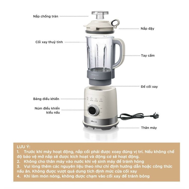 Máy làm sữa hạt bear( sẵn hàng)Síp nhanh
