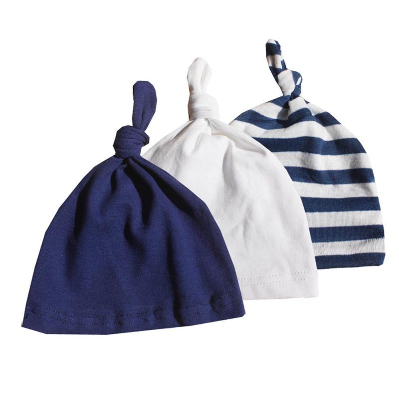 Bộ 3 mũ cotton mềm mại ấm áp cho bé