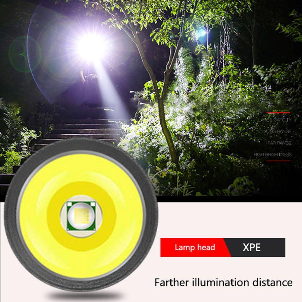Myrongvn Đèn Pin XPE Mini Siêu Sáng Màn Hình Hiển Thị Công Suất Cao
