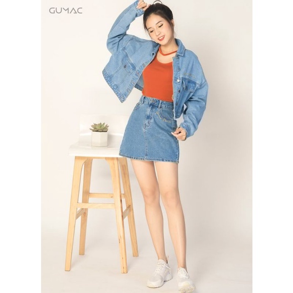 Pass áo khoác jean crotop Gumac