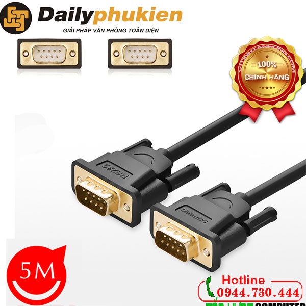 Dây nối Com 2 đầu đực 9 chân 5m UGREEN 20156 dailyphukien