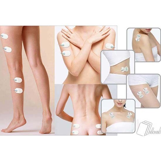 Máy massage mini Syk-208 châm cứu, xoa bóp, máy đấm, cạo gió, giác hơi giải tỏa căng thẳng 4 miếng dán 🏮Đa Năng 📣