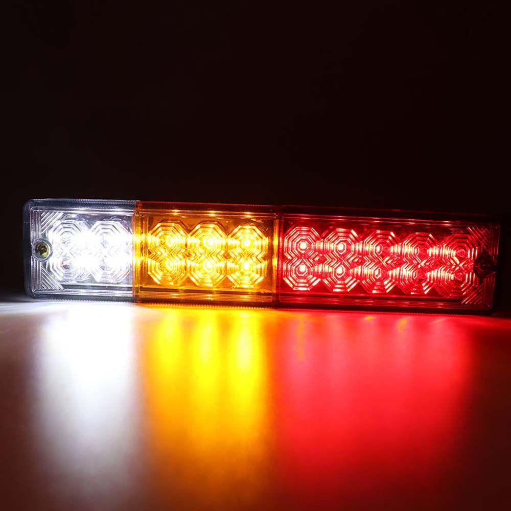 Bộ 2 Đèn Tín Hiệu 20 Bóng LED 24V Chống Thấm Nước Gắn Đuôi Xe Tải