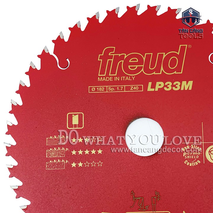 Lưỡi Cưa Gỗ Hợp Kim 182 x 25.4 mm x 40T Freud LP33M CR3