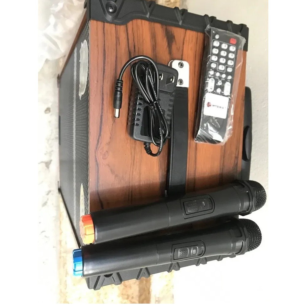 Loa kéo karaoke Mitsunal T1209 BASS 30CM, Loa hát hay,  Phù hợp với diện tích 250 m2, Kèm 2 mic hút âm - Hàng bán chạy