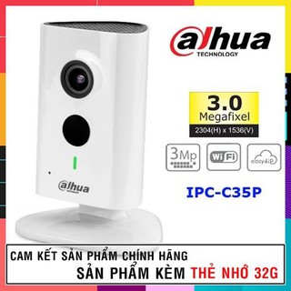 [CHÍNH HÃNG] Camera Wifi Không Dây Dahua IPC-C35P 3.0Megapixels