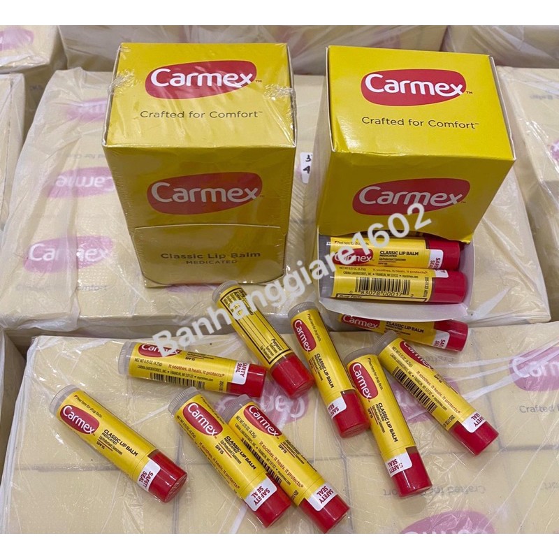 ❤️ SON SIÊU DƯỠNG CARMEX CLASSIC LIP BALM MEDICATED CÓ CHỐNG NẮNG SPF15 (HÀNG MỸ) ❤️