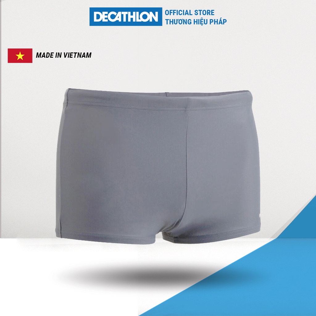 Quần bơi Decathlon Nabaiji Boxer B-ACTIVE cho nam - Xám