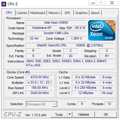 CPU Intel Xeon X5650 6 nhân/12 luồng tốc độ 2.66 GHz - 3.06 GHz, 12Mb SmartCache | WebRaoVat - webraovat.net.vn