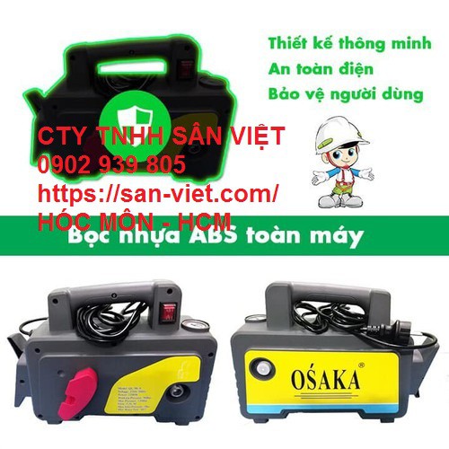 [LH CHIẾT KHẤU] máy rửa xe cao áp Osaka Ql-90-A Có bình bọt tuyết - Ql-90-A-BINH BOT TUYET lõi đồng LH Ngay ạ