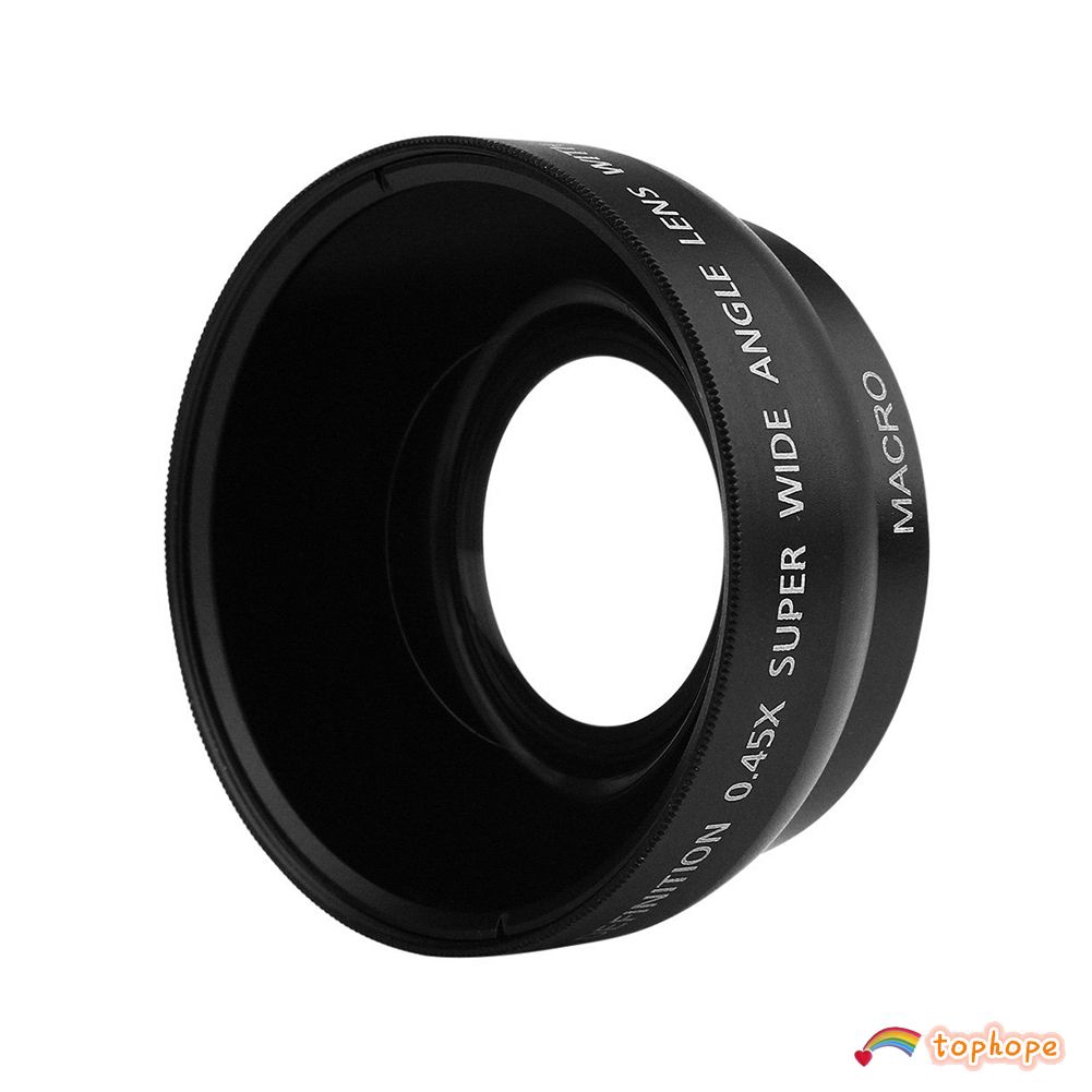 Ống kính máy ảnh Macro 49mm 0.45X kèm 2 nắp đậy và túi đựng