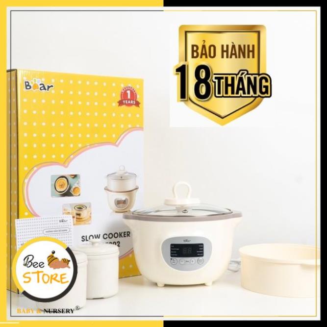Nồi Nấu Cháo Ninh Hầm Cách Thuỷ Mini Đa Năng Cho Bé Bản Quốc Tế 1.6L