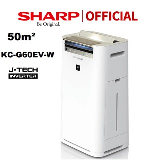 Máy lọc không khí tạo ẩm Sharp KC-G60EV-W - Phân phối chính hãng - Bảo hành 12 tháng