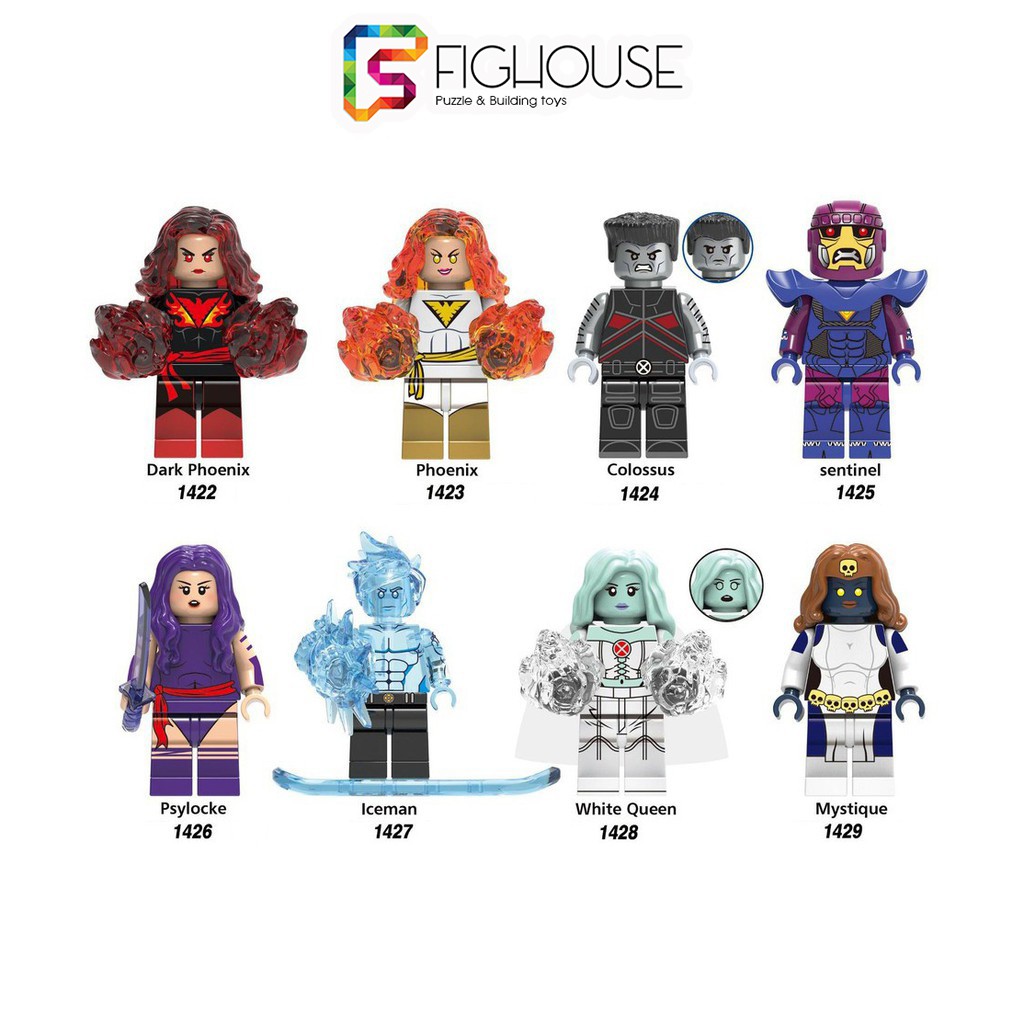 Xếp Hình Minifigures Các Nhân Vật Trong Dark Phoenix X-Men - Đồ Chơi Lắp Ráp non-lego X0277 [B4]