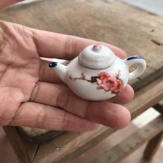 Bộ ấm trà gốm sứ mini trang trí tiểu cảnh