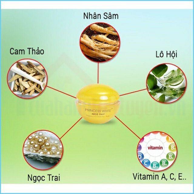 KEM DƯỠNG DA MẶT NICEDAY PRINCESS WHITE