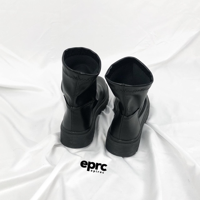 Boots giày da mềm cổ thấp