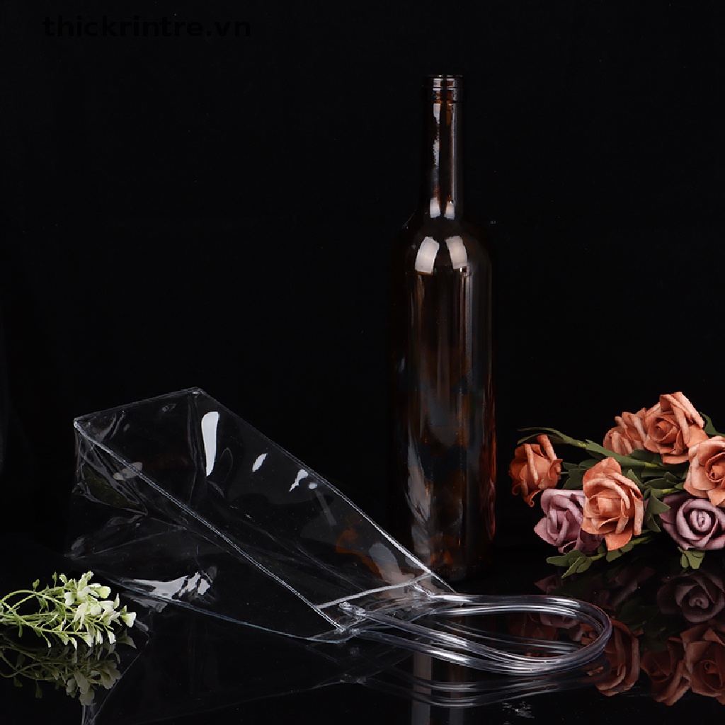 Túi Nhựa PVC Trong Suốt Đựng Đá Uống Rượu Champagne