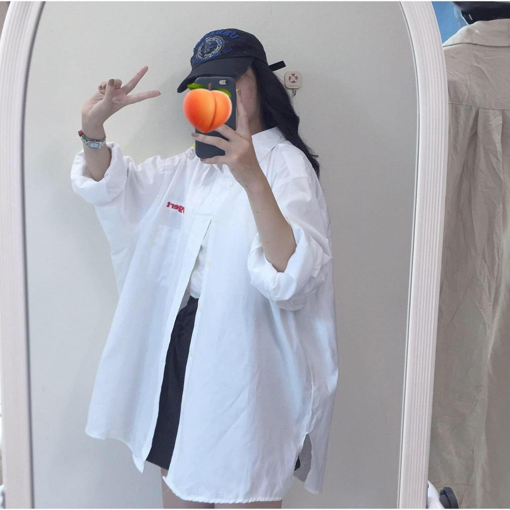 Somi freesize unisex 2hand _Somi form rộng /Somi nâu freesize/Somi kẻ xanh form rộng/Somi trắng freesize xẻ tà