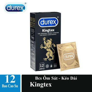 Bao cao su Durex kingtex 12 chiếc