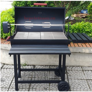 Bếp Nướng Than Hoa BBQ05 Có Moto Xoay- Hàng Cao Cấp