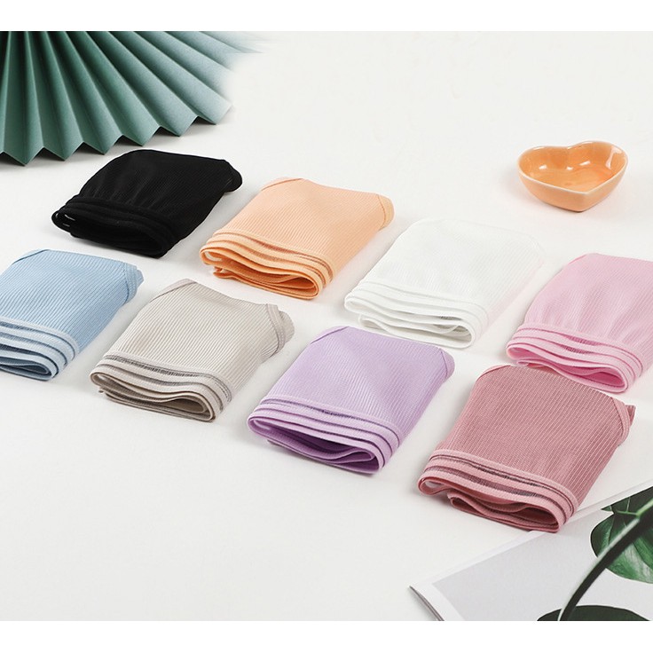 Quần lót cotton len tâm sợi tre cạp ren sọc kháng khuẩn thun lạnh dễ thương cho nữ | BigBuy360 - bigbuy360.vn