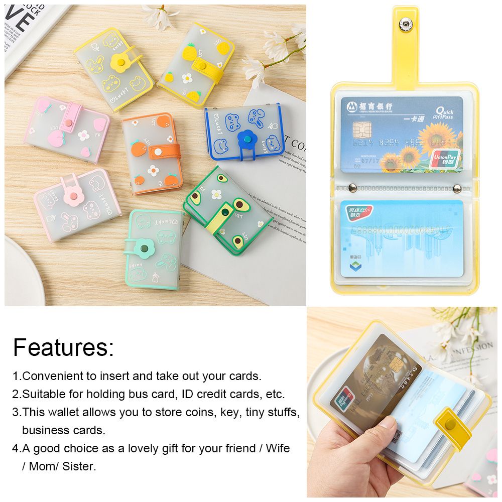 Sổ đựng thẻ ID 20 ngăn hình động vật hoạt hình dễ thương đa năng