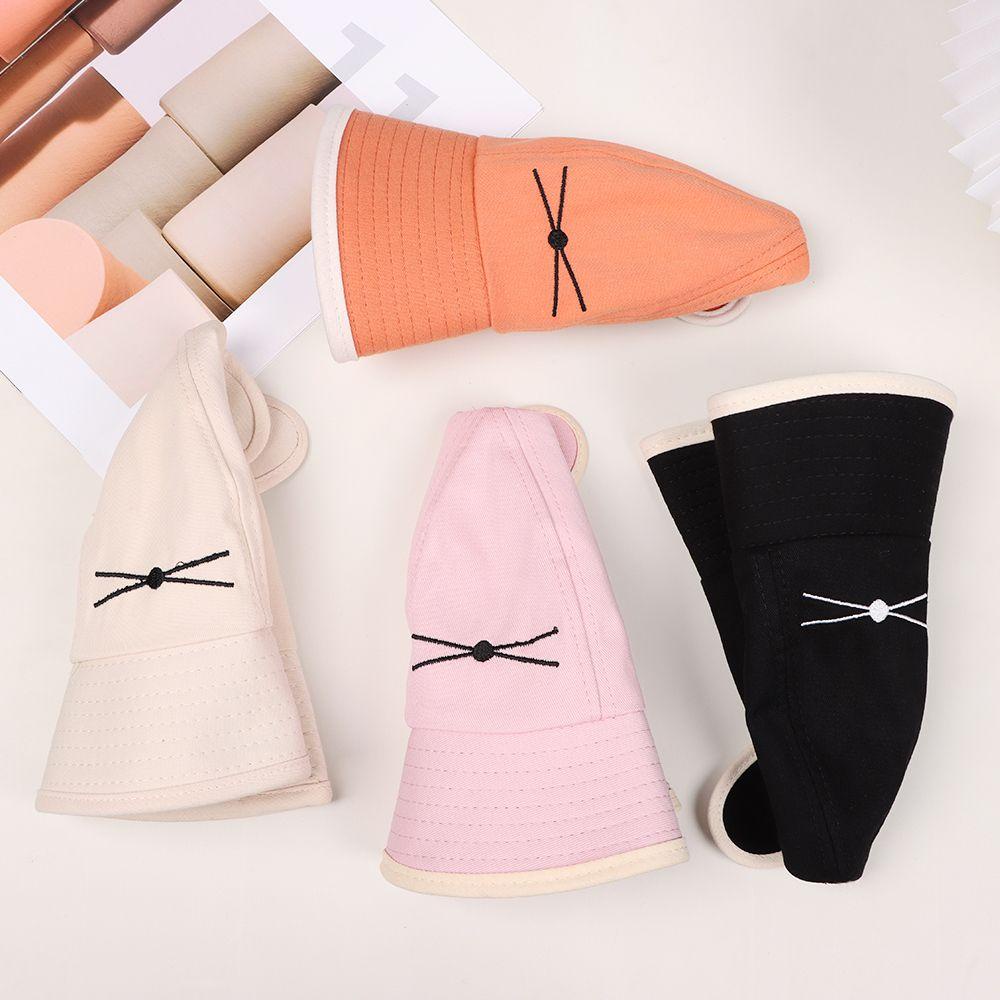 Mũ Rộng Vành Chống Nắng/Tia UV Họa Tiết Mèo Nhiều Màu Dễ Thương Thời Trang Xuân Hè Cho Nam Và Nữ