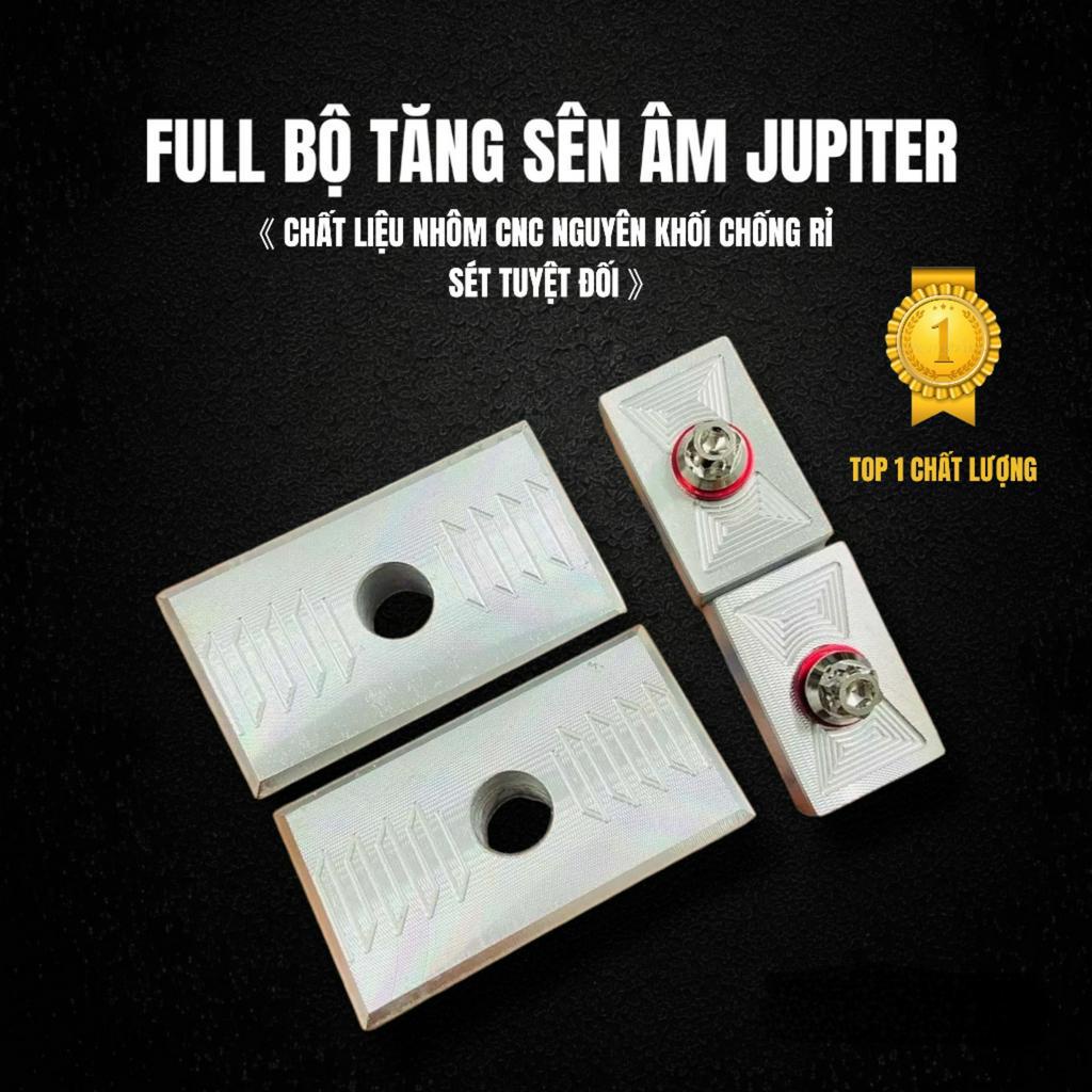 Tăng sên âm Jupiter nhôm CNC không gỉ, có rãnh thoát nước, thay thế cho pat tăng sên zin, lắp không độ chế