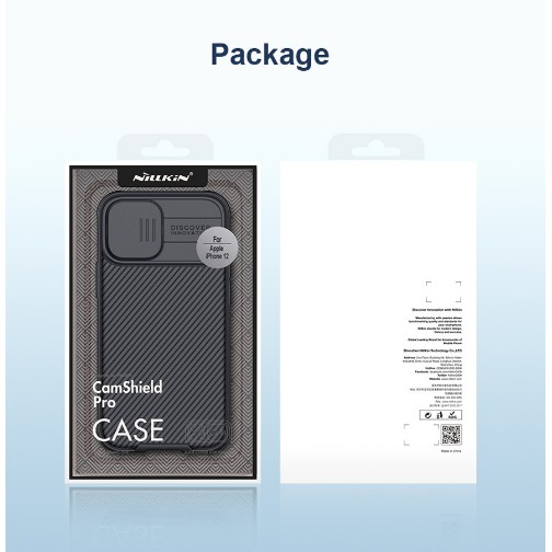 Ốp lưng iPhone 12/ 12 Pro/ 12 Pro Max Nillkin Camshield bảo vệ Camera - Hàng Chính Hãng
