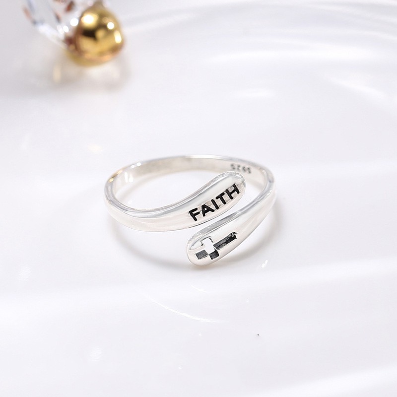 Nhẫn Bạc S925 Niềm Tin Faith NLVAC122. Nhẫn Bạc 925 Nữ 20Silver