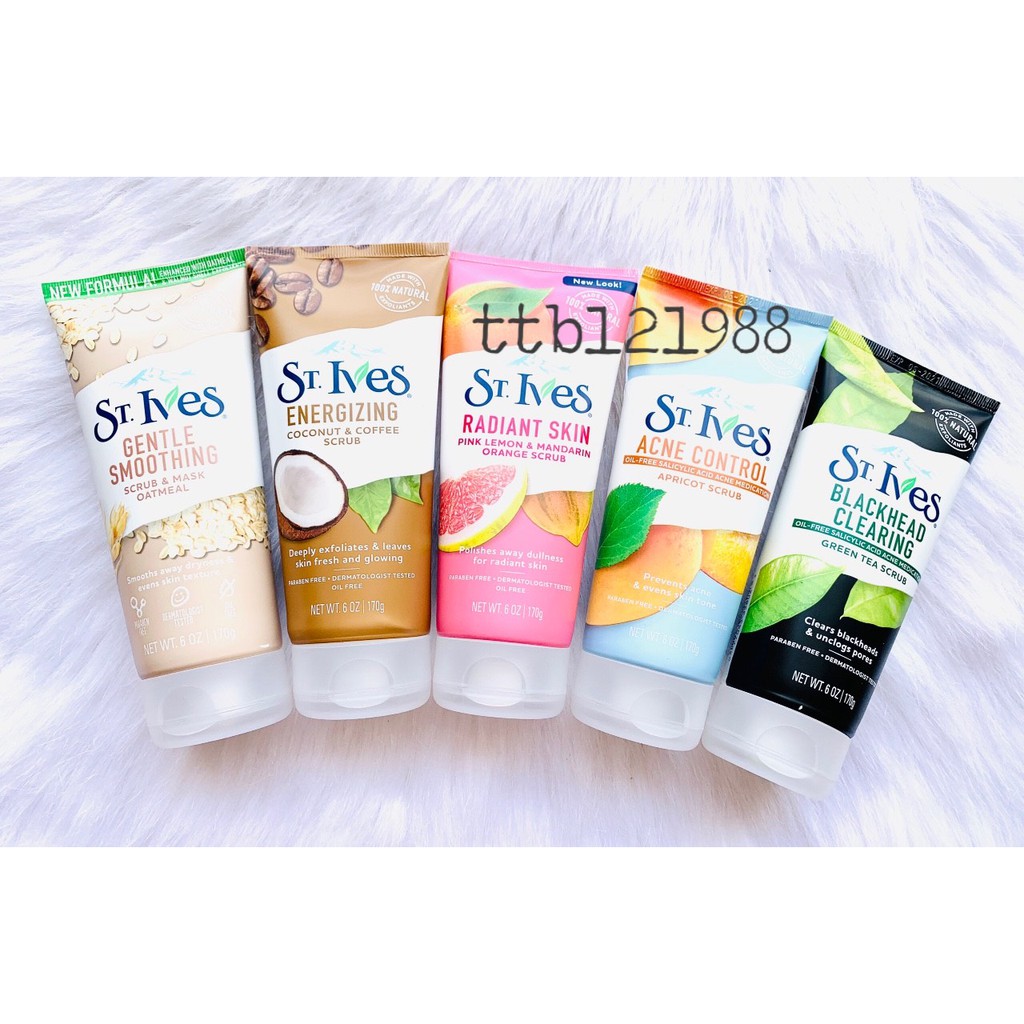 Sữa Rửa Mặt Tẩy Tế Bào Chết ST.IVES SCRUB 170g - 150g Mẫu mới | BigBuy360 - bigbuy360.vn