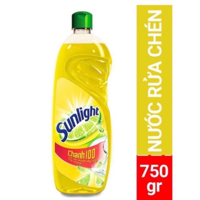 Nước rửa chén Sunlight Chanh, chai 750g