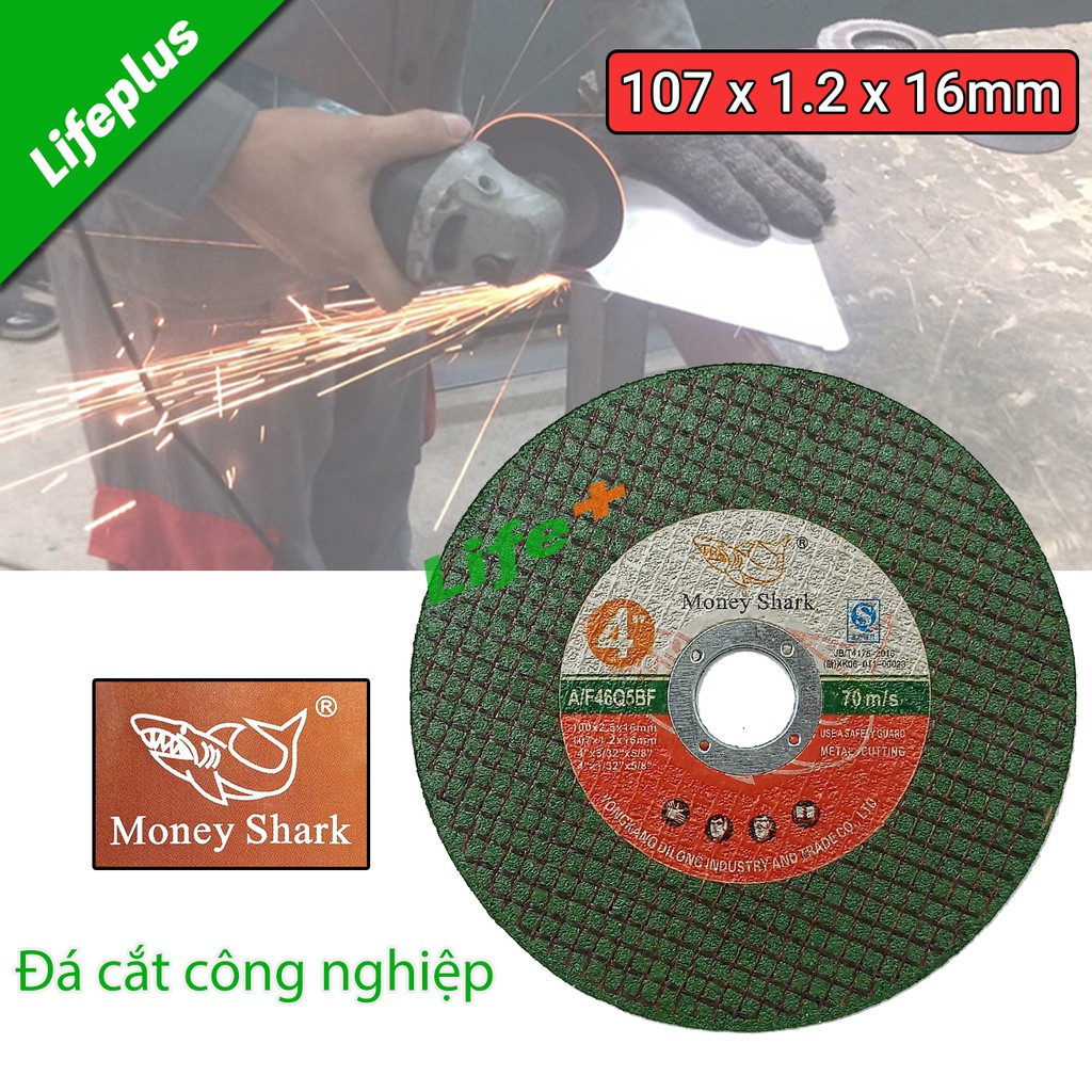 Đá cắt công nghiệp 107 x 1.2 x 16mm Money Shark