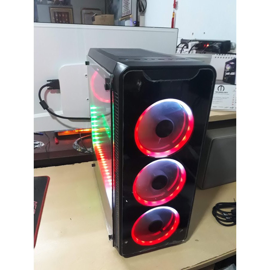 Fan led RGB Coolmoon V1, có hub remote