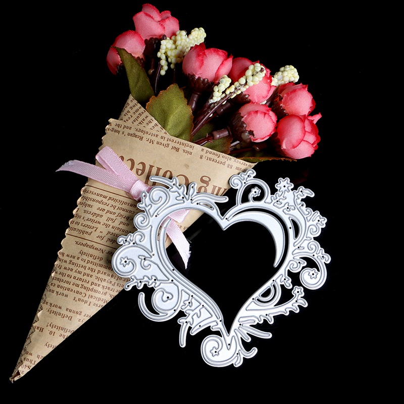 Khuôn Cắt Hình Họa Tiết Hình Trái Tim Dùng Trang Trí Scrapbook