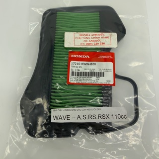 Lọc gió wave a,s , rs , rsx 110 xăng cơ