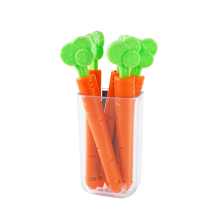 Combo 5 kẹp miệng túi thực phẩm bảo quản đồ ăn hình carot