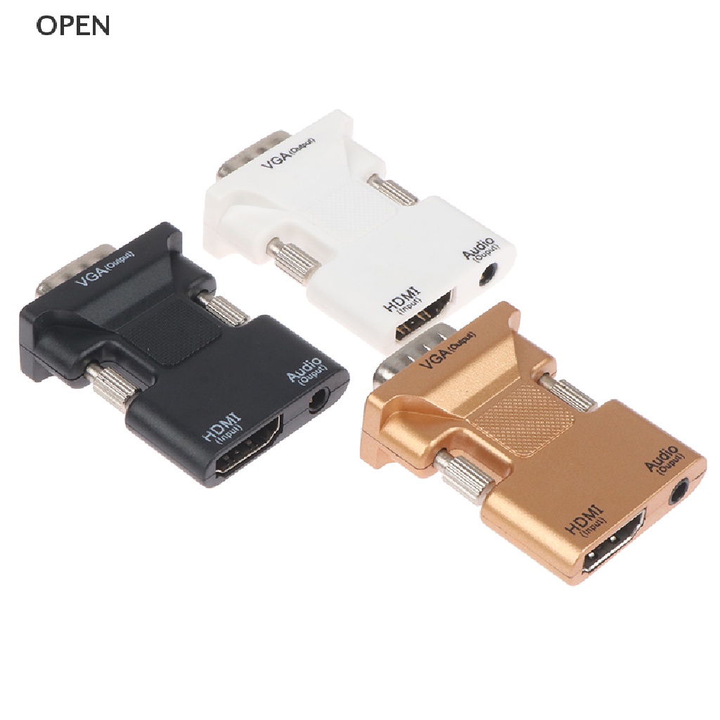 Op HDMI-compatible To VGA Adapter Chuyển Đổi Adapt Cho PS4 PC Laptop Máy Chiếu TV my