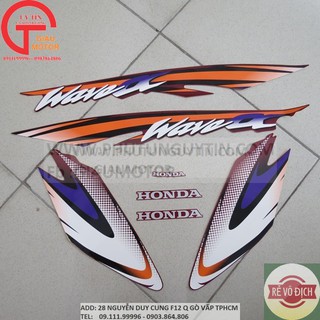 [PHỤ TÙNG] [GIA SỐC] TEM WAVE ALPHA ĐỎ ĐÔ XE  / XANH YA  XANH NHỚT WAVE ALPHA CHÍNH HÃNG HONDA - GIÀU MOTO