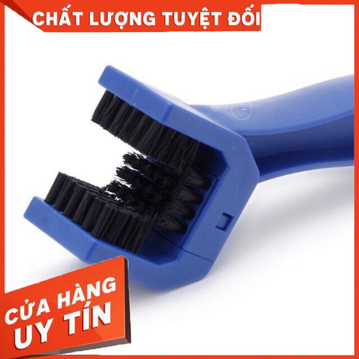 Bàn chải Cọ Xích , nhông sên xe máy 3 chiều Cực sạch!