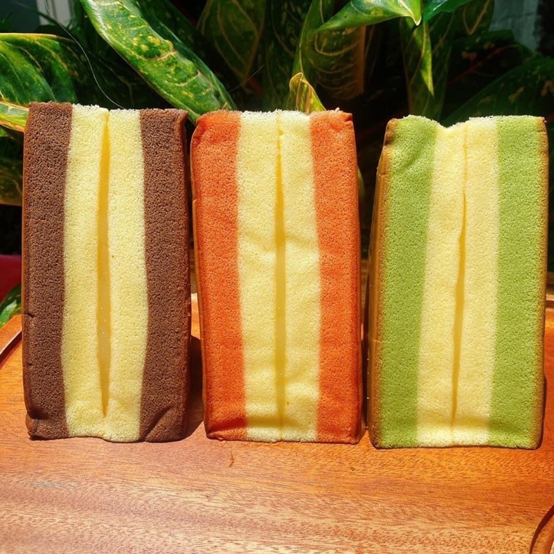 BÔNG LAN TAM GIÁC 3 vị socola-dâu-trà xanh