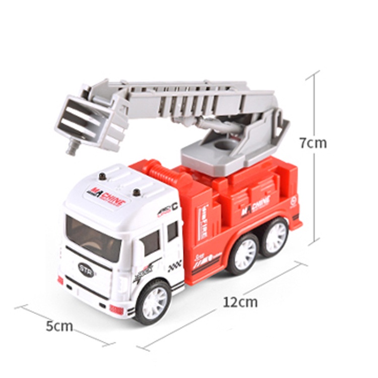 Bộ đồ chơi xe cứu hỏa cho bé gồm 4 chiếc với các chi tiết chuyển động tăng trí tưởng tượng, phát huy trí tuệ