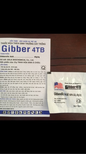 Phân bón lá Gibber 4tb