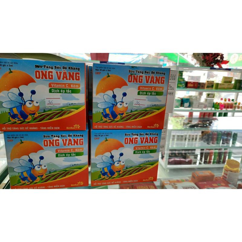 ✅Siro Ong Vàng Tăng Sức Đề Kháng Tăng Miễn Dịch(30 gói)