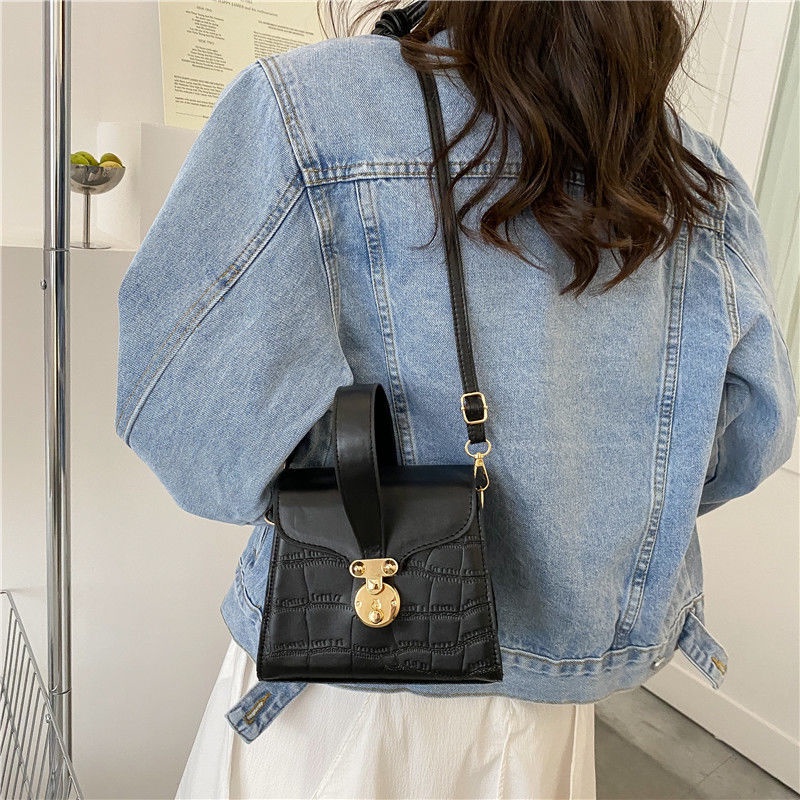 Túi Đeo Vai Hình Vuông Cỡ Nhỏ Phong Cách Phương Tây Retro Thời Trang Mới Cho Nữ