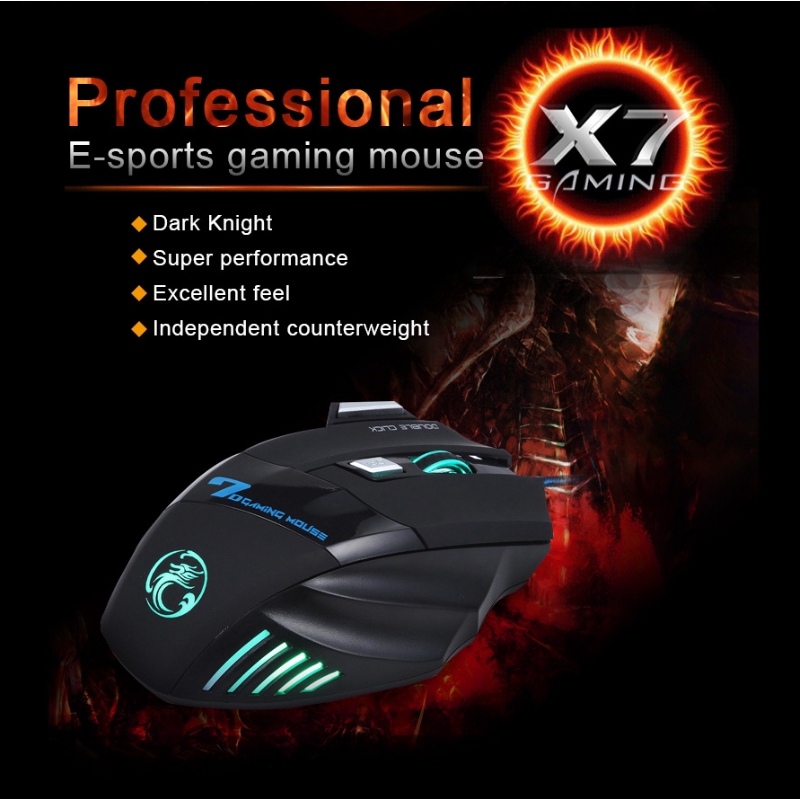 Chuột Gaming X7 có dây tích hợp đèn LED 5500 DPI cao cấp | BigBuy360 - bigbuy360.vn