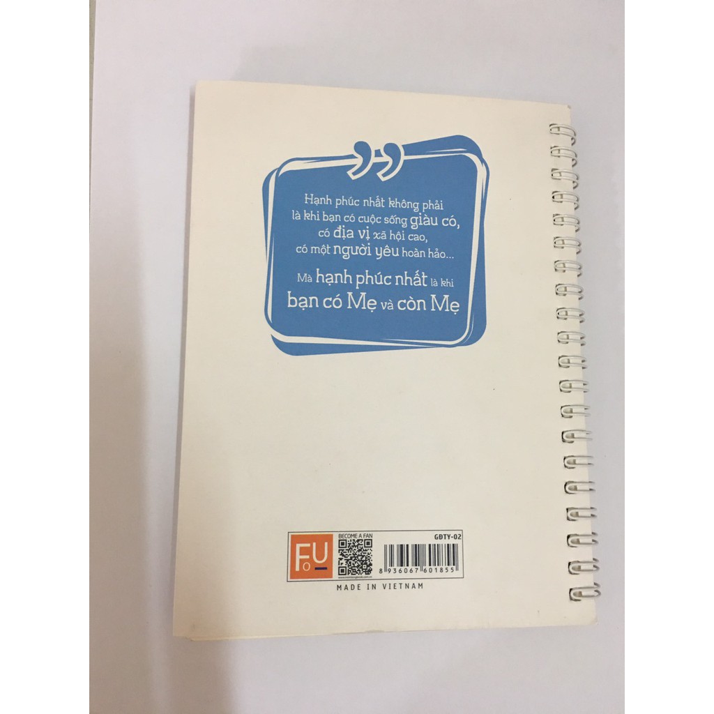 Sổ tay: Notebook - Hạnh Phúc Của Con Là Được Nhìn Thấy Nụ Cười Của Mẹ (TB)