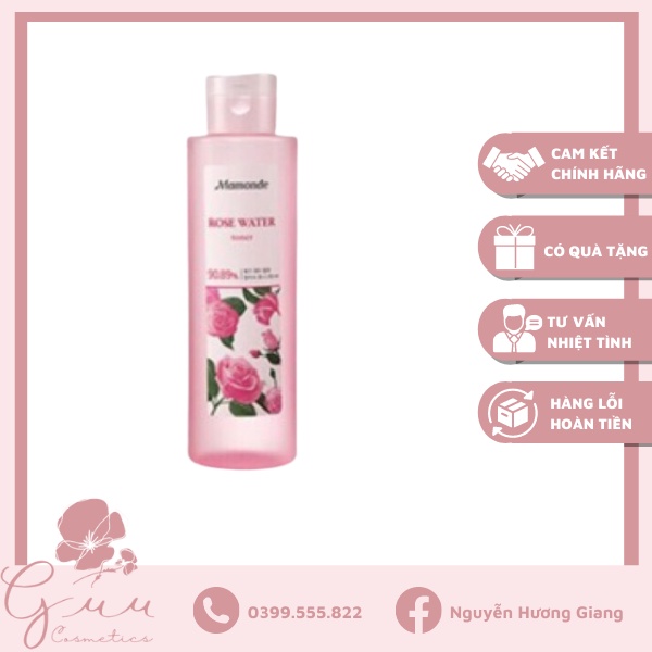 Nước hoa hồng Mamonde Rose Toner - Guu